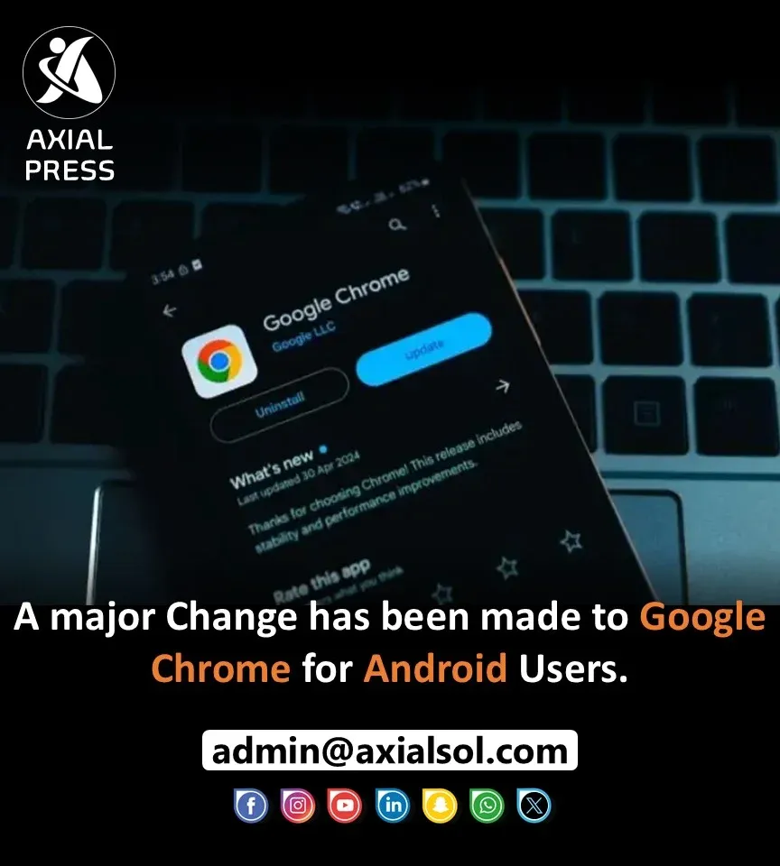 Google Chrome Android adds a movable bottom address bar.