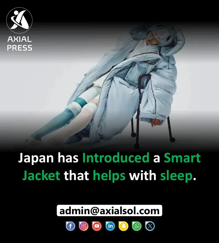 A smart jacket that uses light and music to enhance sleep quality.