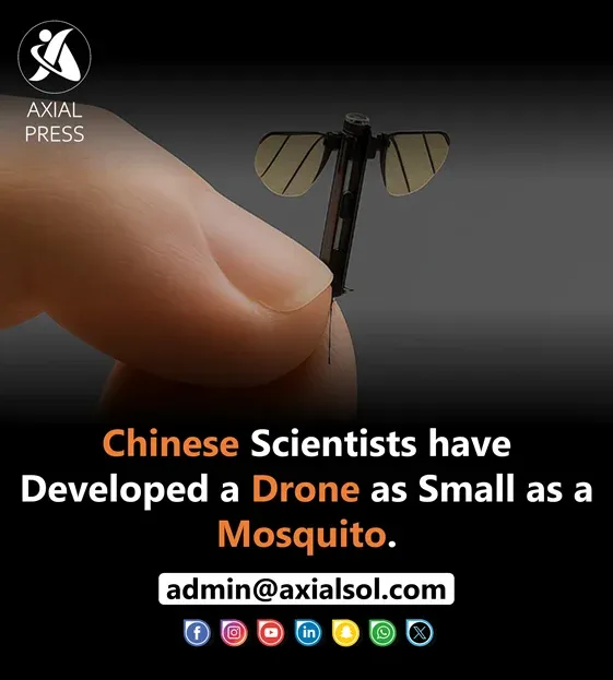 Mosquito-sized drone for military and medical surveillance