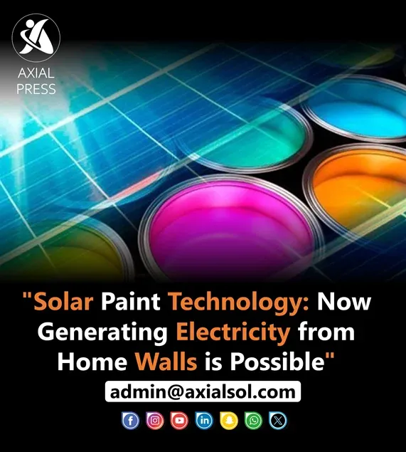 Walls coated with solar paint generating electricity