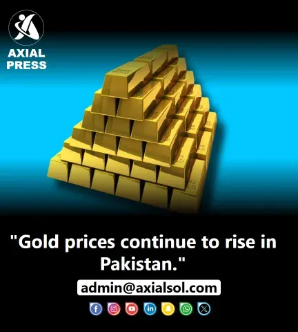 Gold prices rise in Pakistan amid global market increase.