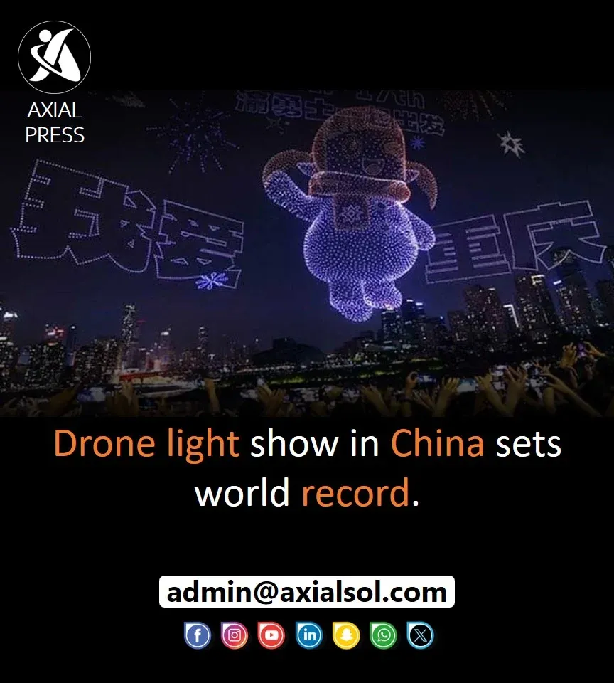 China sets a world record with an 11,787-drone light show.